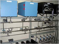 Furnace atmosphere gas analyzer panel