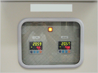 Nitrogen generator gas analyzer panel